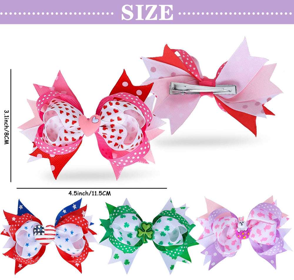 Whaline barrettes trèfle Saint-Patrick, parfaites pour un look festif et léger.