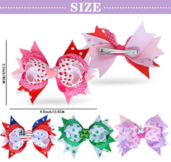 Whaline barrettes trèfle Saint-Patrick, parfaites pour un look festif et léger.