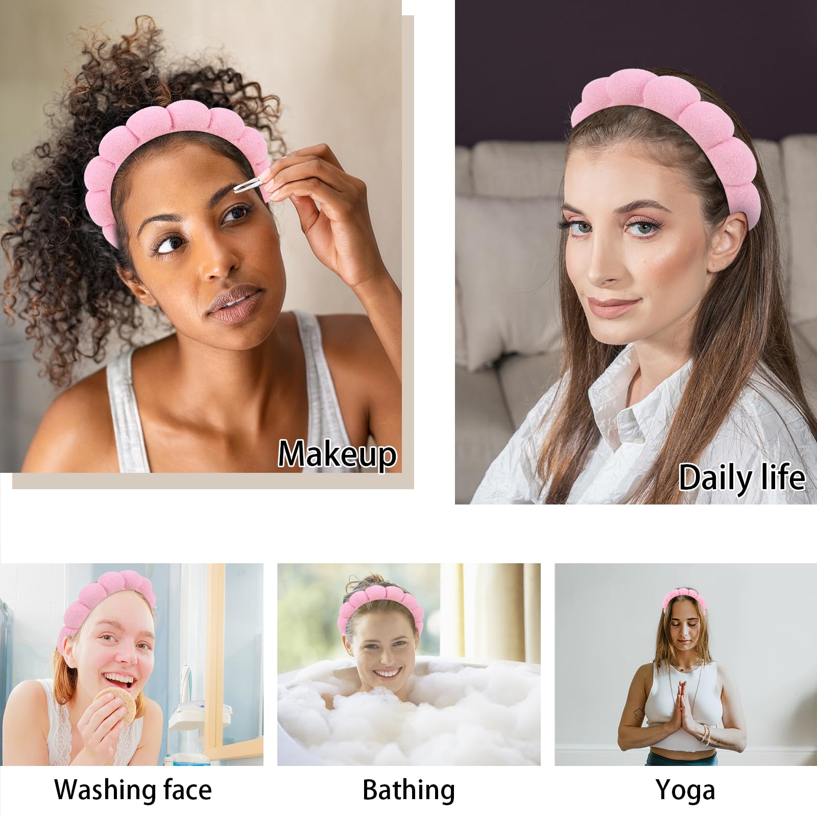 WHAVEL bandeau taille unique avec élastique, s adapte confortablement.