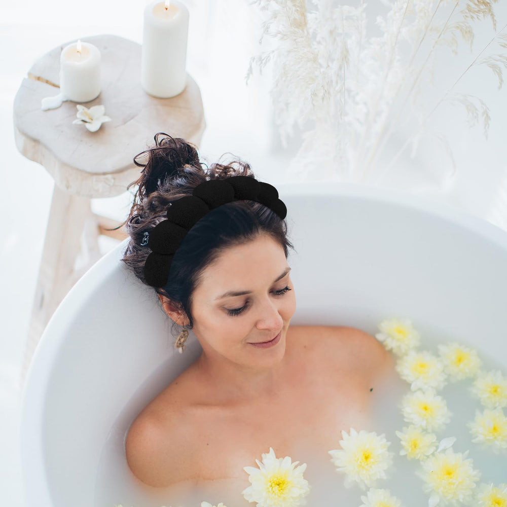 WHAVEL bandeau usage quotidien noir, douceur et lavage facile