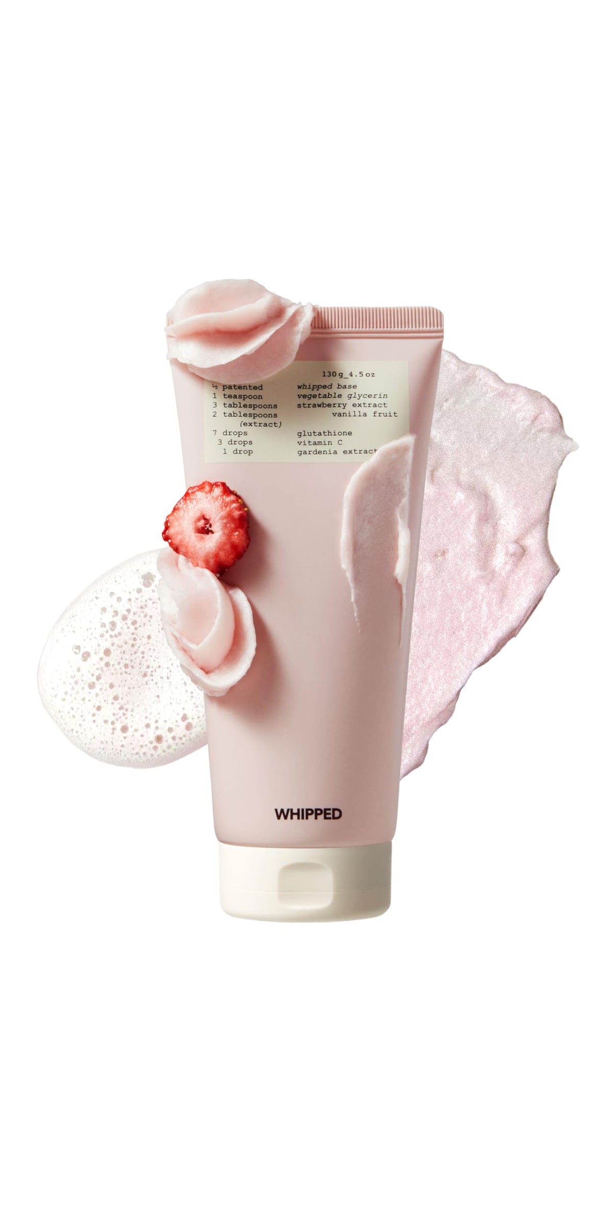 Whipped Semo Bouteille – nettoyant visage hydratant pour peau sensible.
