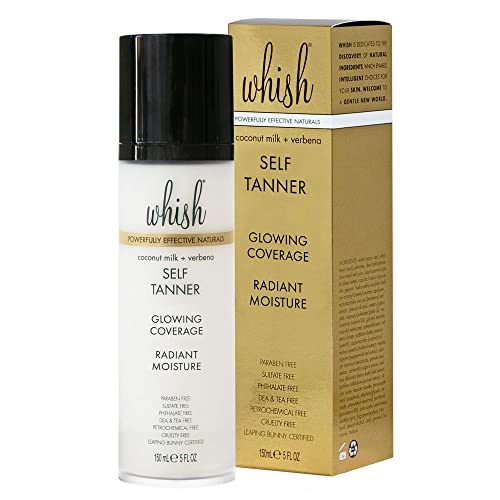 Whish Lait auto-bronzant Coco Verveine – corps : éclat progressif et douceur.