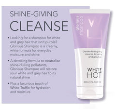 Texture crèmeuse du Shampoo White Hot Glorious offrant un lavage doux.