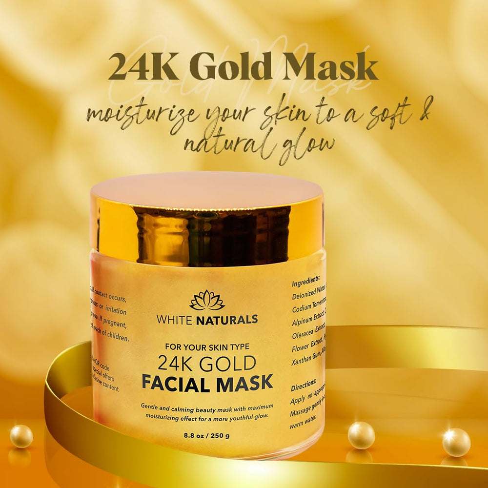 White Naturals éclat et brillance de la peau grâce au masque Or 24K