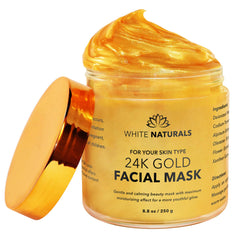 White Naturals masque-visage Or 24K pour peau lumineuse et douce