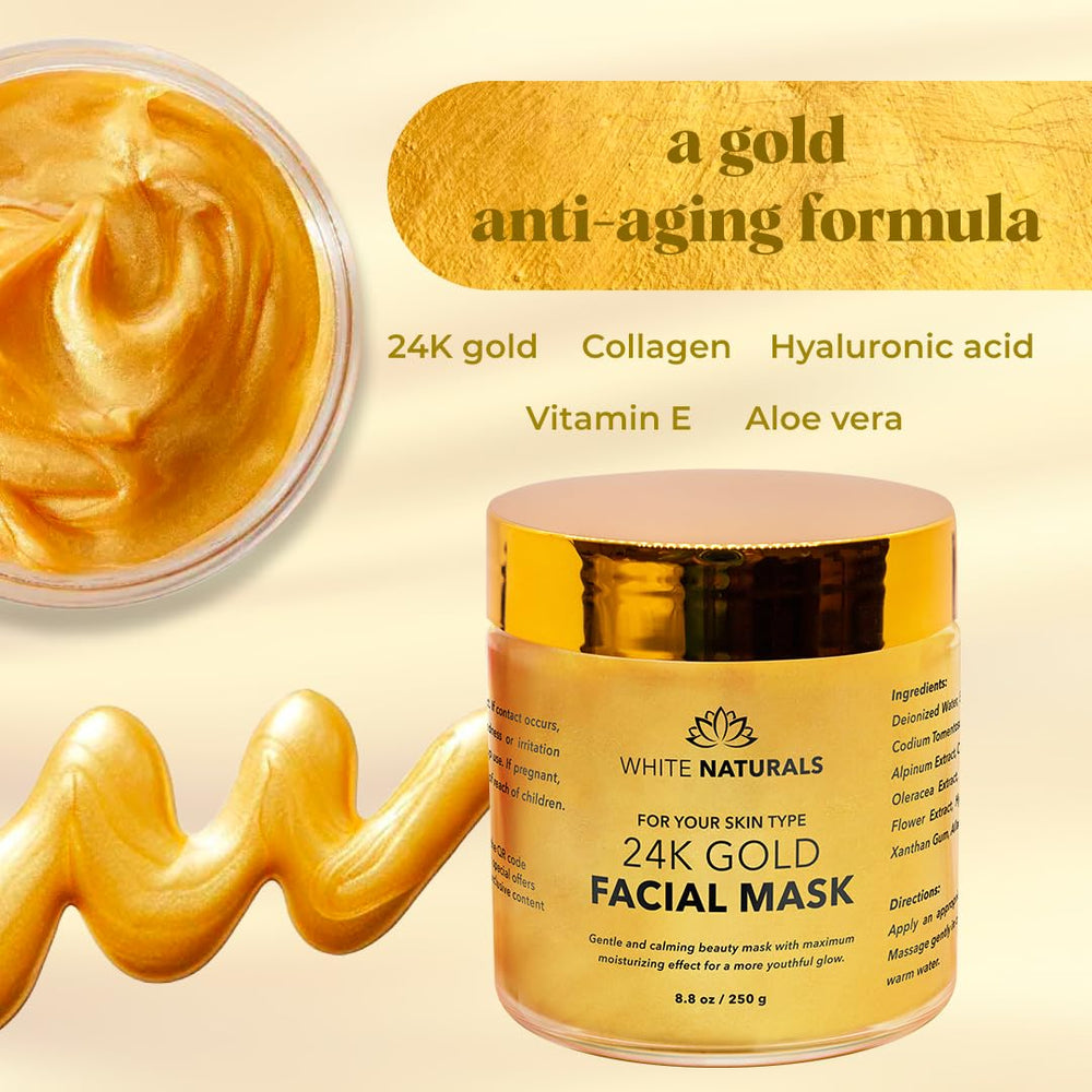White Naturals peau lissante grâce au masque Or 24K