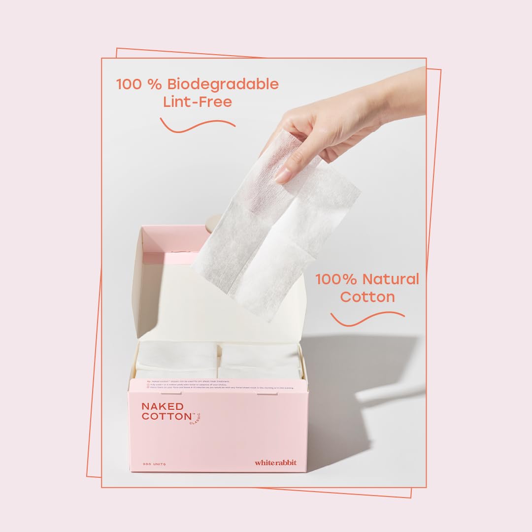 Démaquillage des cotons nus classiques pour retirer le maquillage en douceur