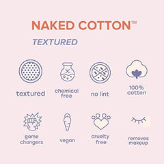 White Rabbit Naked Cotton Textured, utilisation micellaire simplifiée avec tampon doux.