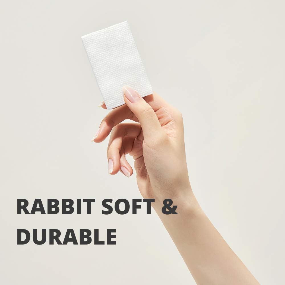 White Rabbit Naked Cotton Textured, paquet de 200 pièces pour routine durable.
