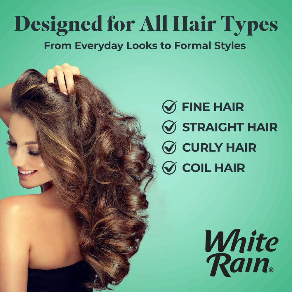 White Rain resistance-humidite protège contre l'humidité sans alourdir les cheveux.