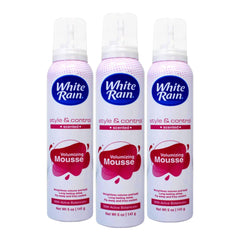 White Rain Mousse Volume – lift-racines pour un volume durable.