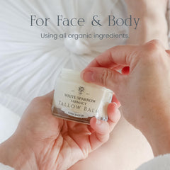 Baume au suif White Sparrow Farmacy pour le corps et la peau en profondeur.