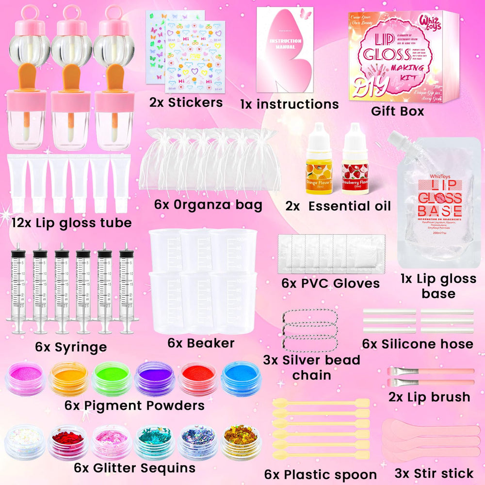 Base gloss transparente WhizToys, texture fluide et brillance légère