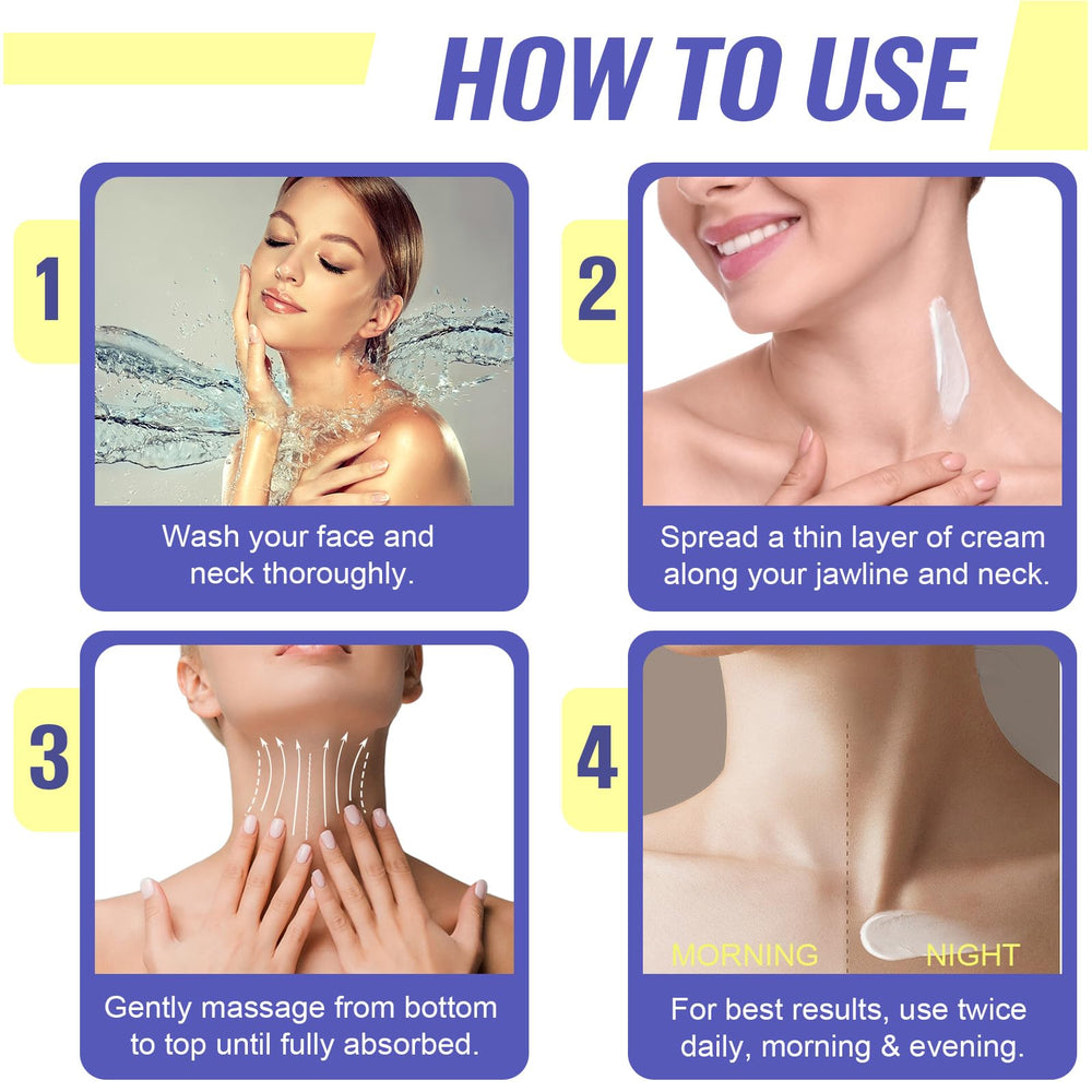 Huile de jojoba intégrée à la crème du cou pour texture douce