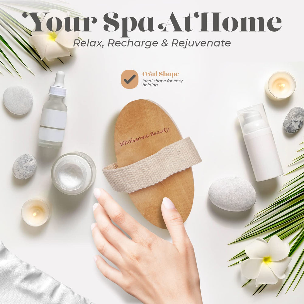Wholesome Beauty Brosse lymphatique drainage – soutient le drainage et le bien-être cutané