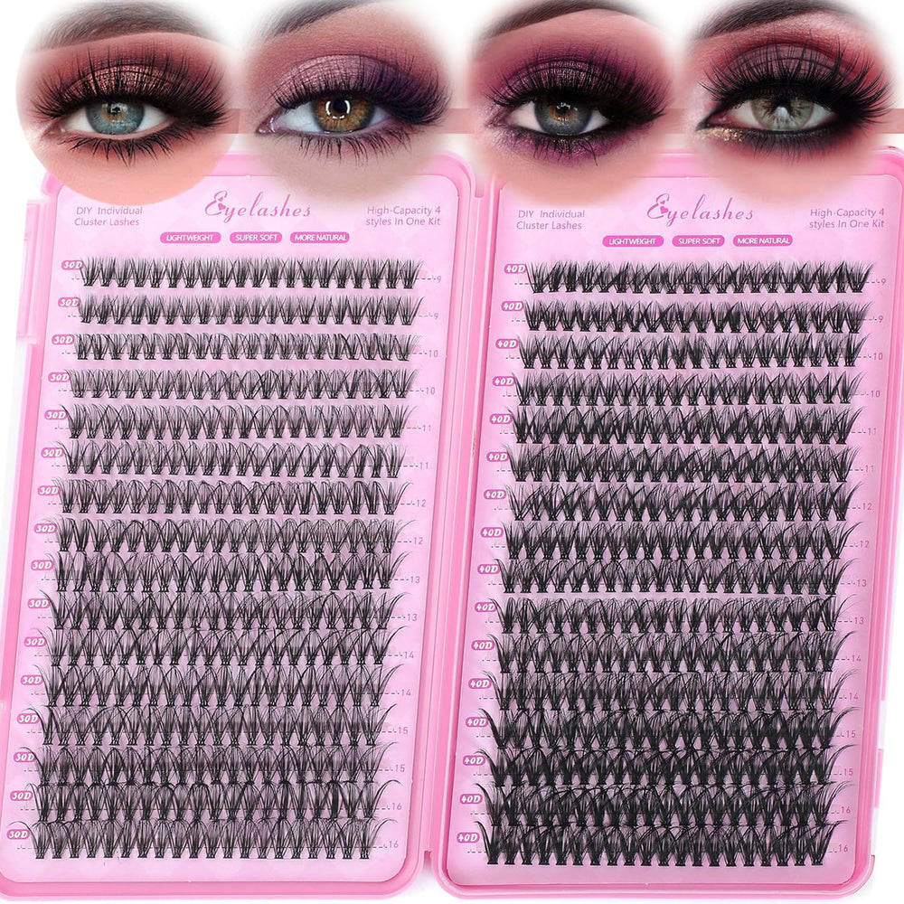 WIGICD Manga Lash Clusters kit 640 pièces pour un regard intense et naturel