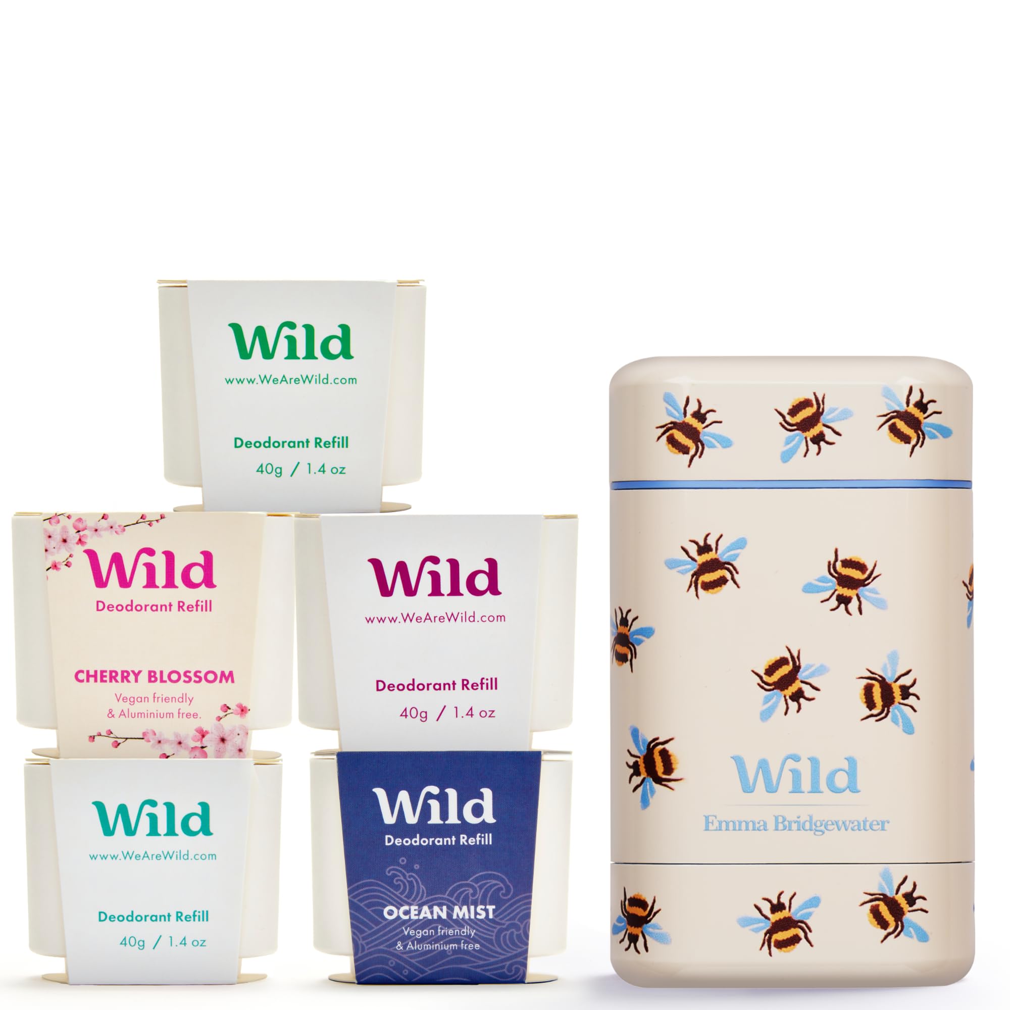Wild Monty: boîte abeille réutilisable pour déodorant et réduction des déchets au quotidien.