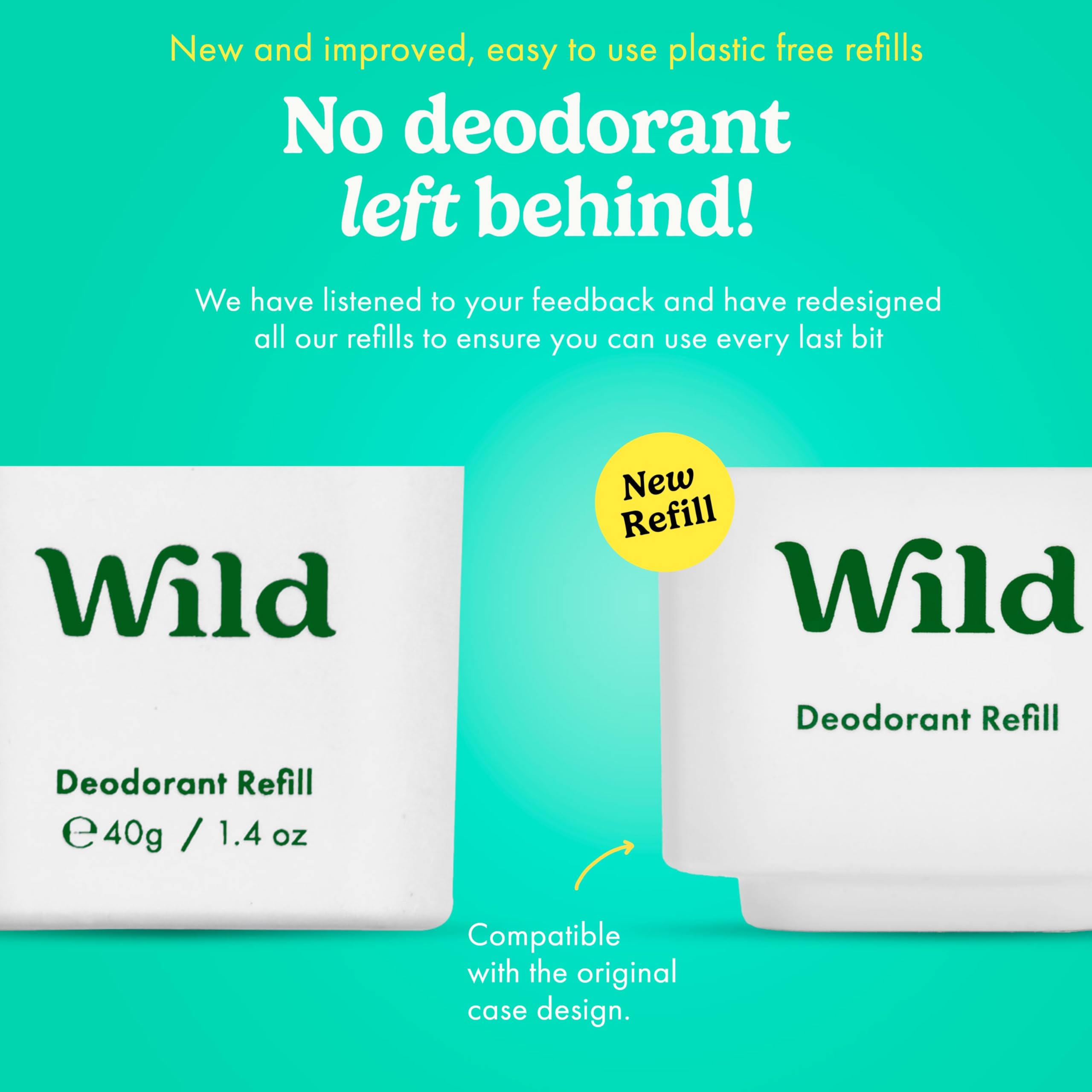 Wild déodorant Frais coton et sel de mer, parfum frais et durable.
