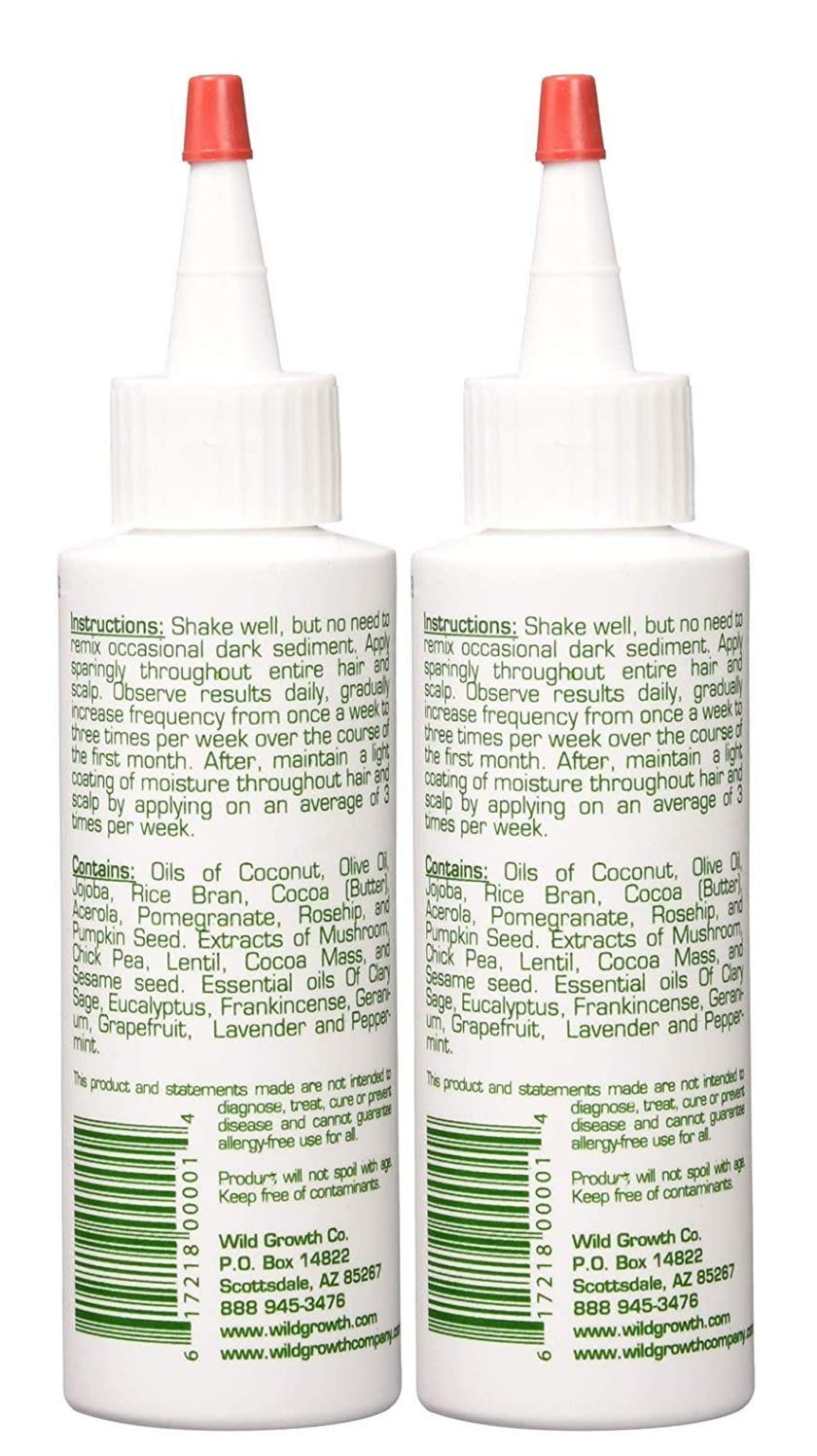 Wild Growth huile cheveux, application douce et rapide