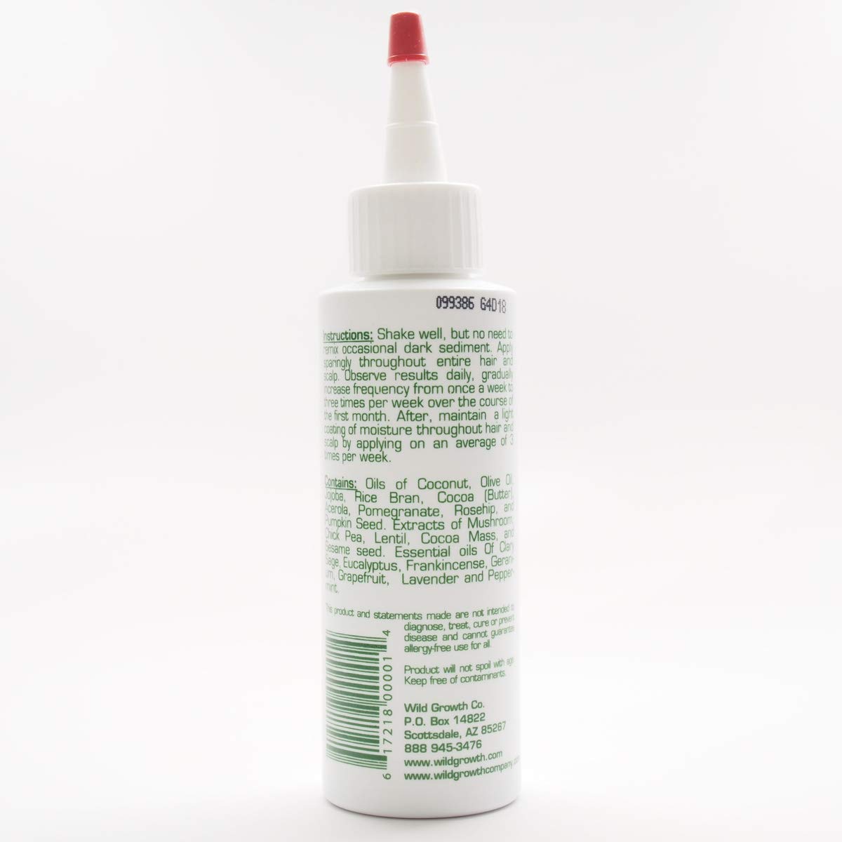 Application mains: huile Wild Growth pour démêler et lisser les cheveux.