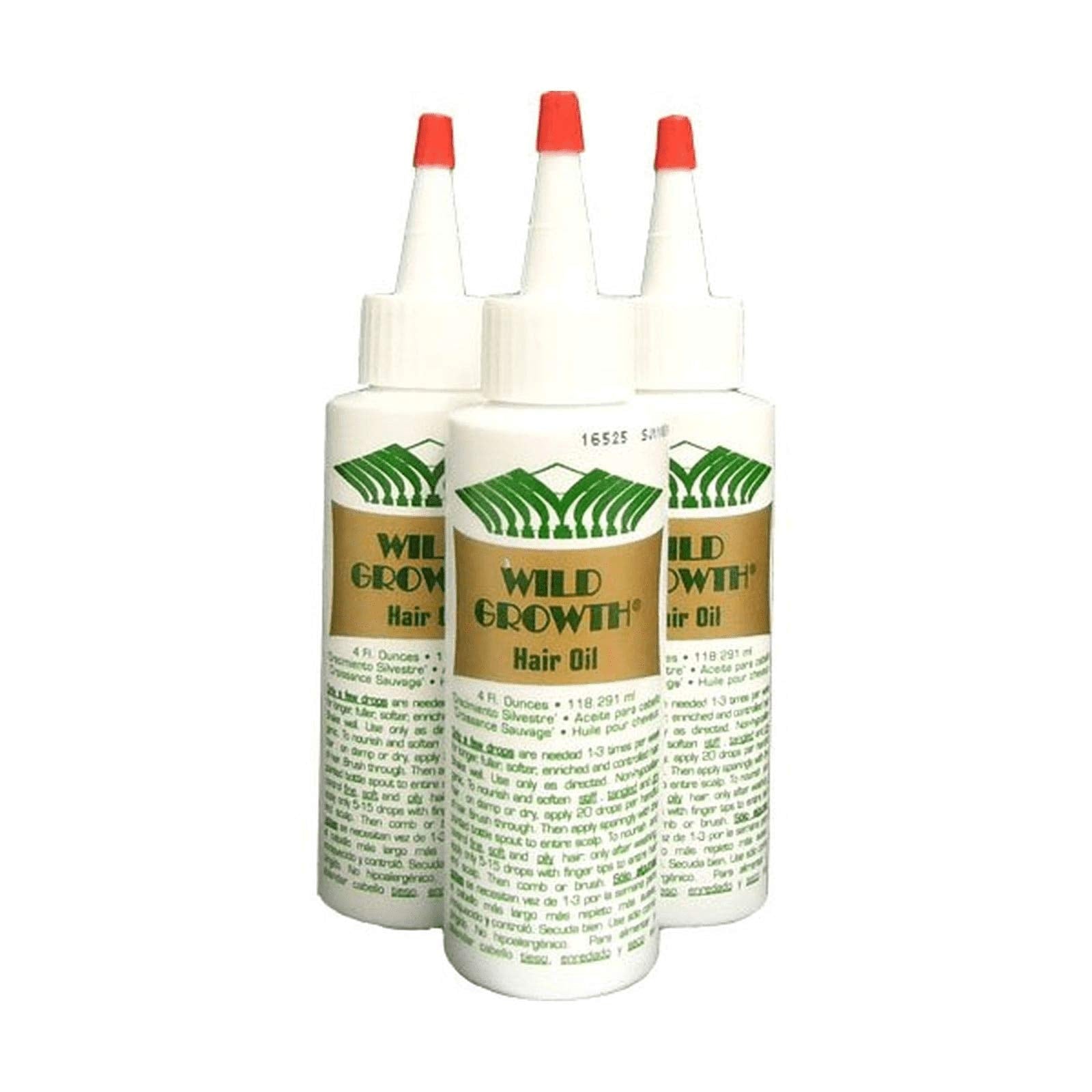 Wild Growth huile cheveux bouteille 4oz, idéale pour nourrir les racines et augmenter la brillance
