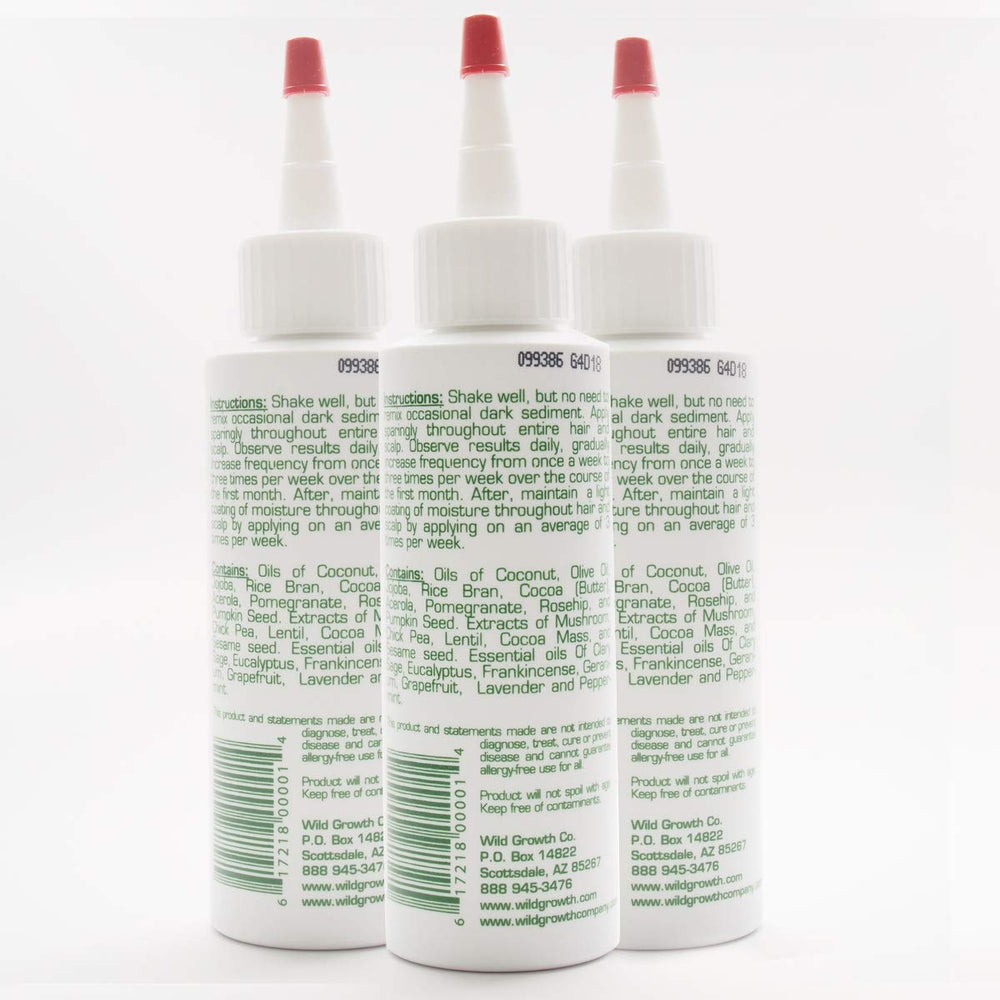 Wild Growth huile cheveux gouttes-application, pratique pour démêler et nourrir les longueurs