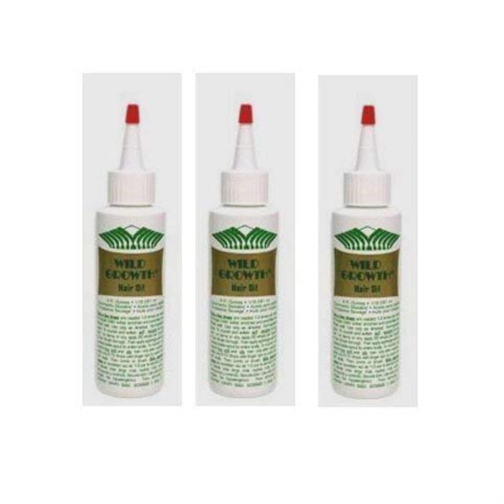 Wild Growth Huile Cheveux pack 3 bouteilles, soin nourrissant potentiel pour cheveux plus forts