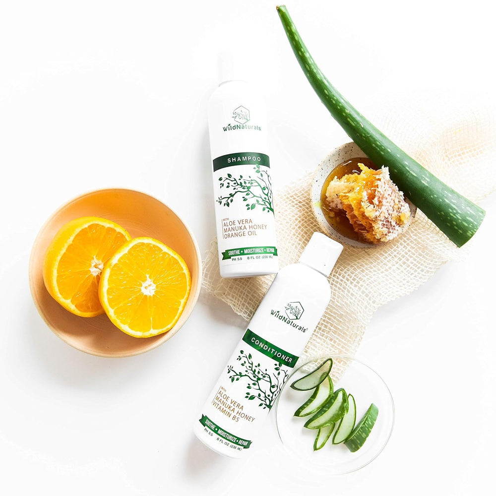Wild Naturals Ingrédients propres – formule sans SLS ni parabènes.
