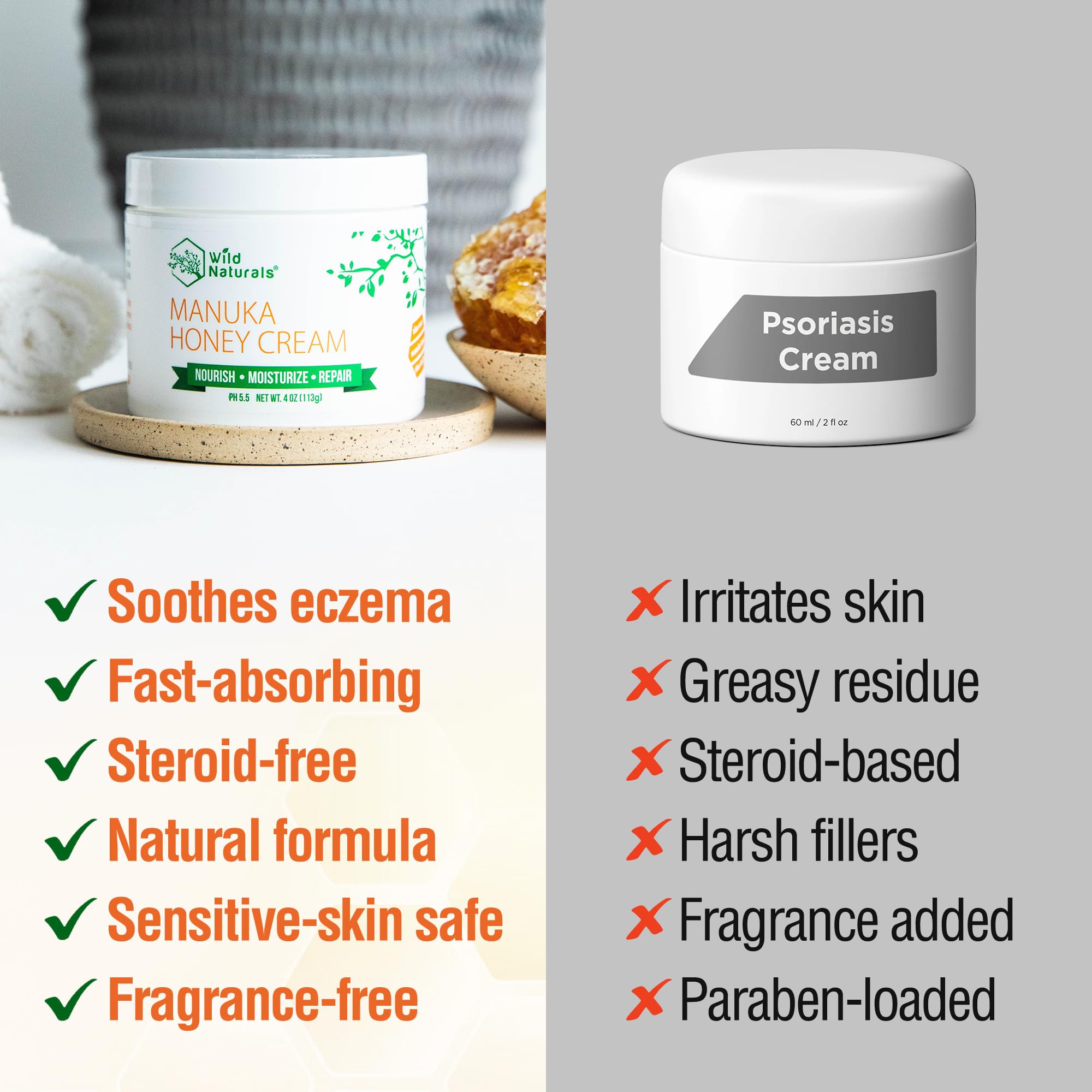 Crème appliquée sur le corps pour peau sèche et irritée.