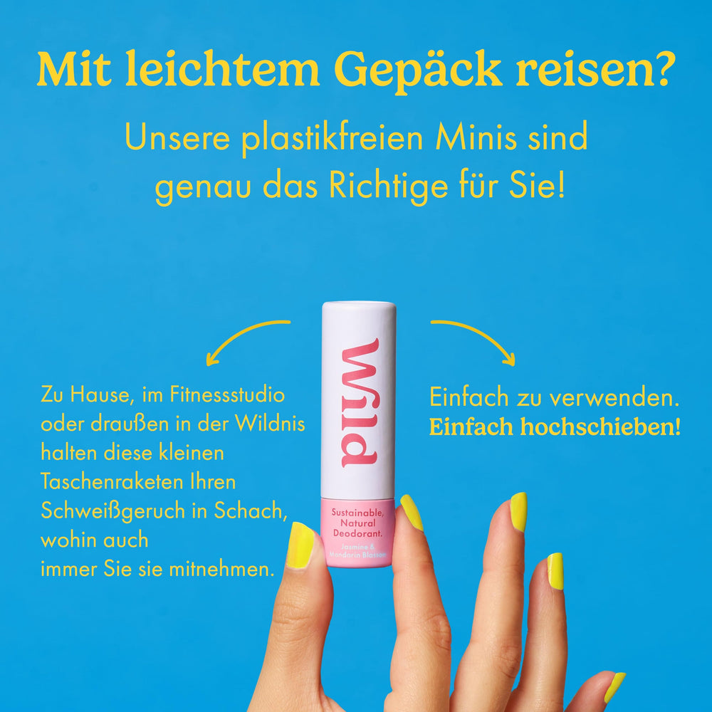 Wild pack-deodorants-mini-triple, pratique pour voyages et trousses