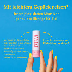 Wild pack-deodorants-mini-triple, pratique pour voyages et trousses
