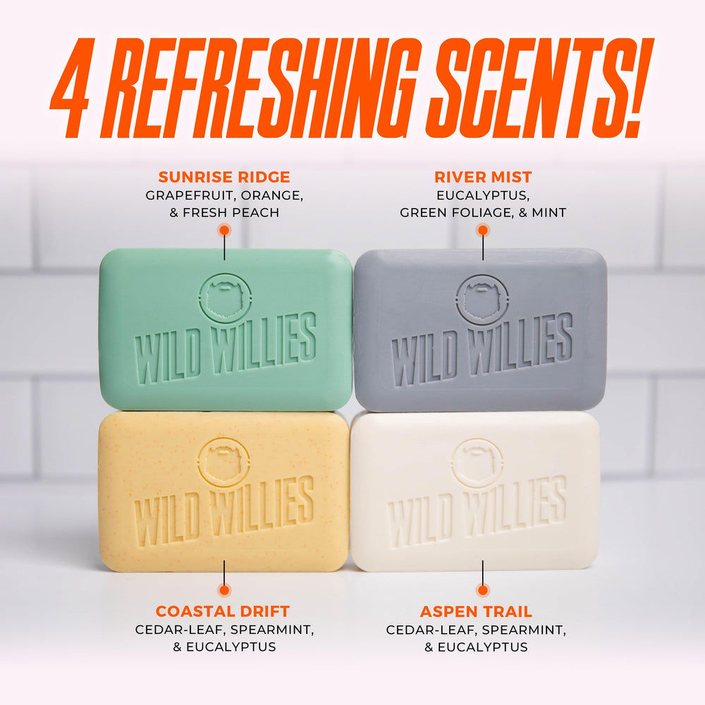 Ingrédients clés: beurre de karité et huile de coco dans le savon Wild Willies.