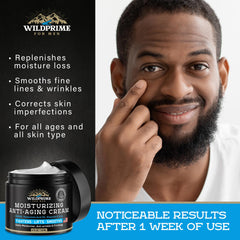 WildPRIME Crème Visage Homme – Texture non grasse adaptée à tous types de peau