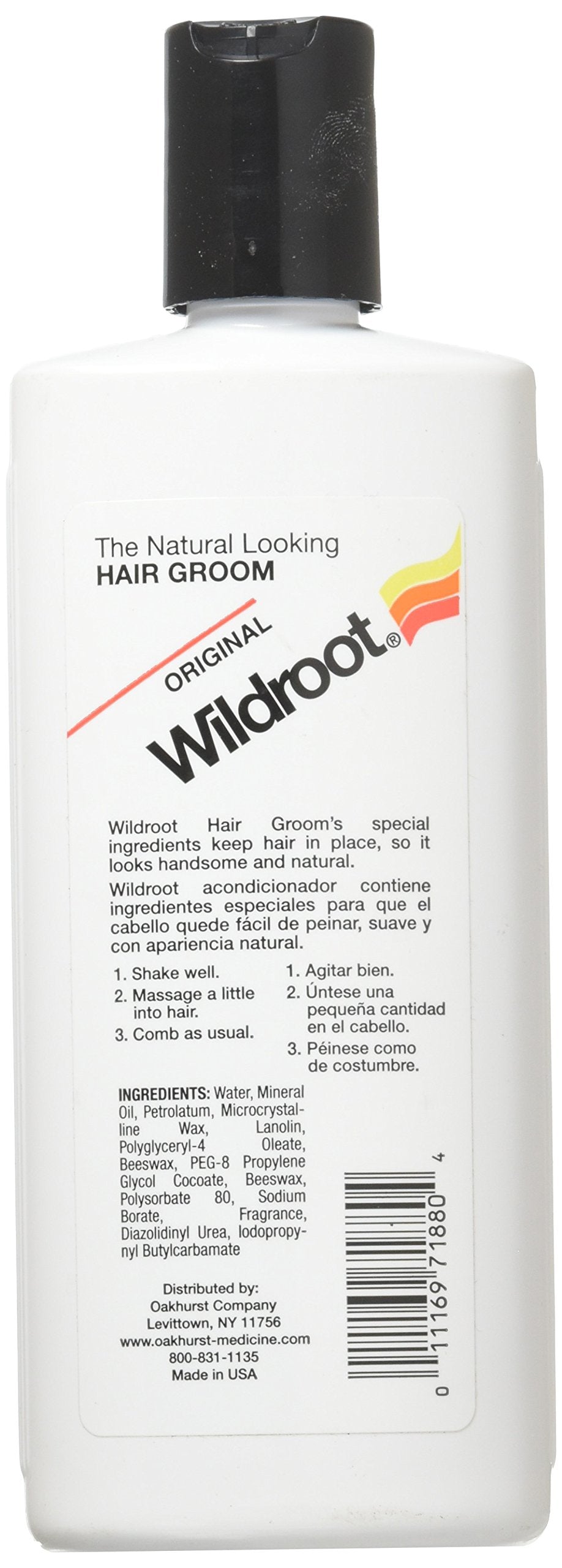 Wildroot Original Hair Groom : application naturelle offrant tenue légère et contrôlée.
