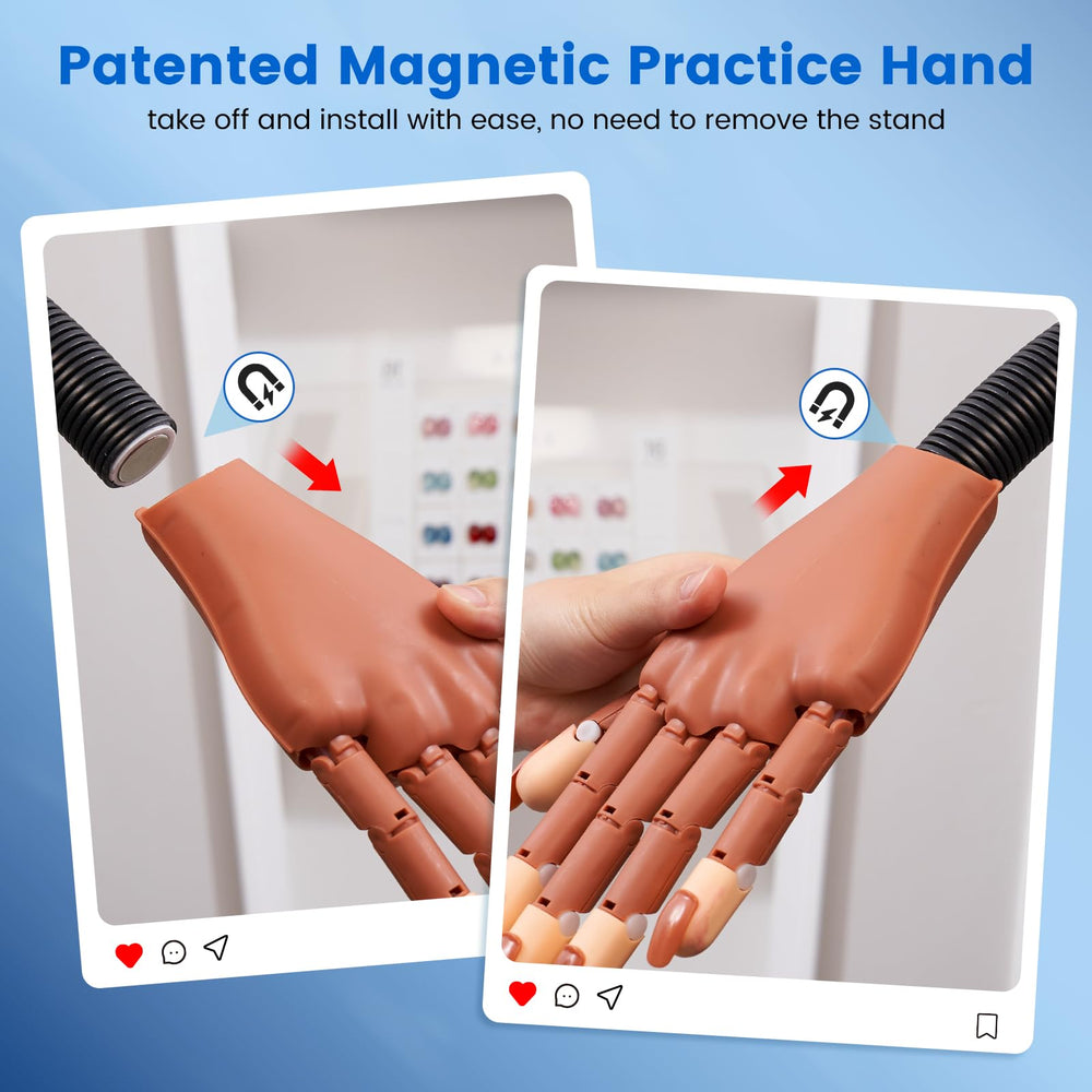 Wilfniee doigts articulés flexibles, positions réalistes pour apprentissage