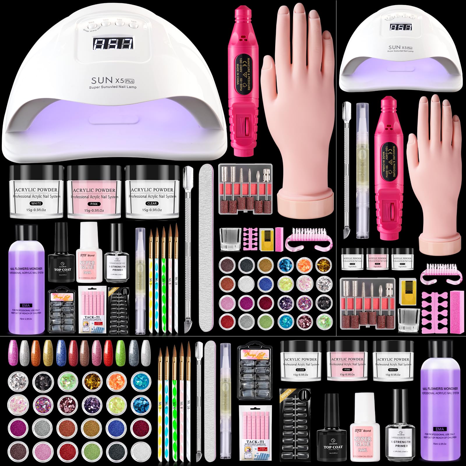 Wilfniee kit-ongles-debutants-ensemble-complet : pratique à domicile pour débuter en beauté.