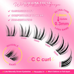 Bande ultra-fine de 0,3 mm pour une tenue légère et dense.