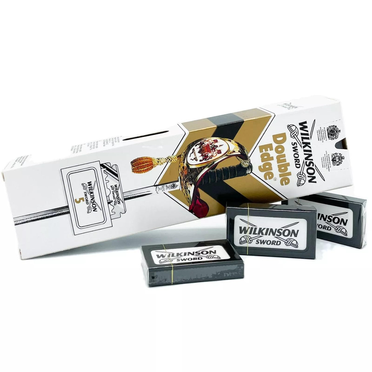 Lames Wilkinson Sword Classic DE – l’ensemble de 100 lames, prêt à remplacer.
