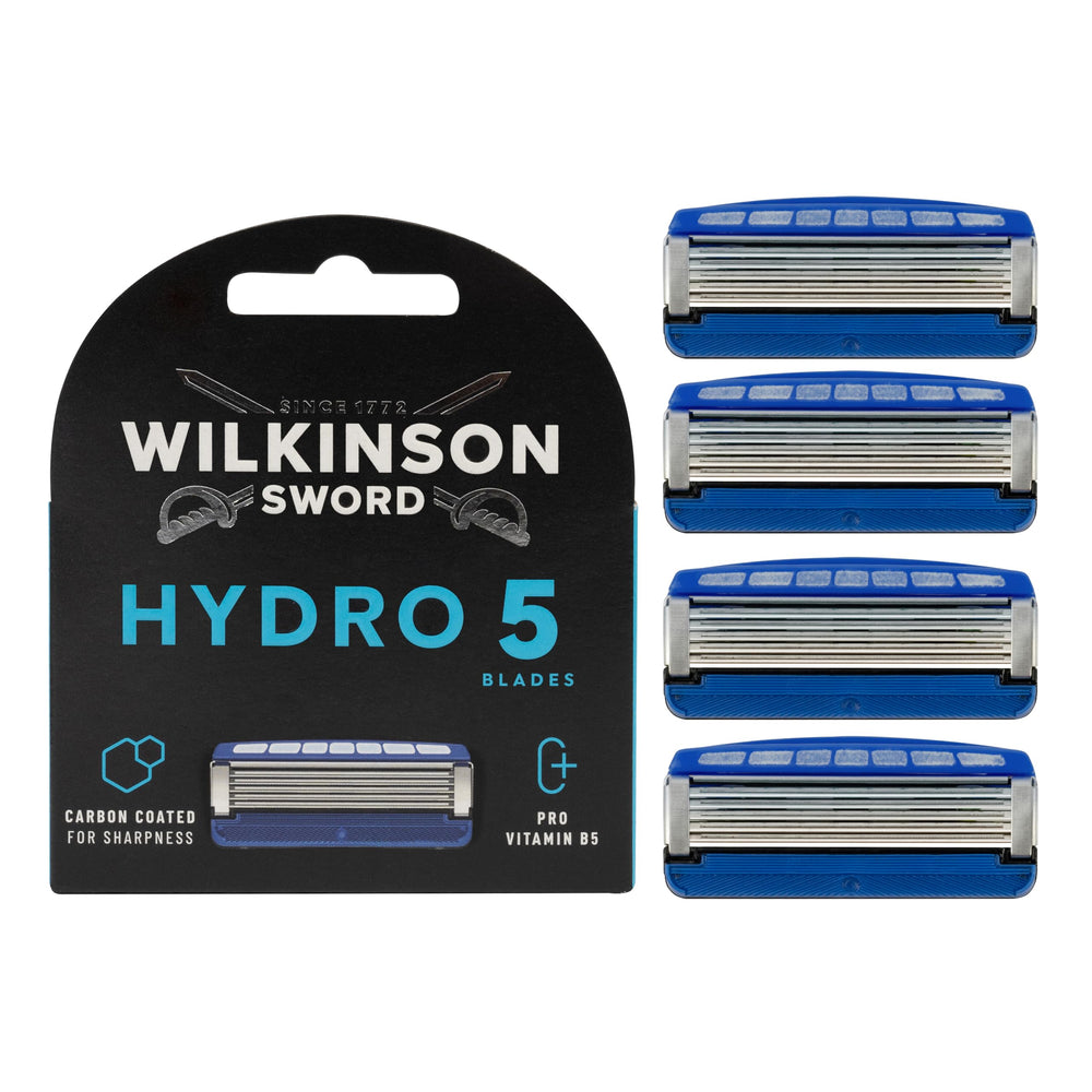 Rasoir Wilkinson Sword Hydro 5 avec lames protégeant la peau pour un rasage doux.