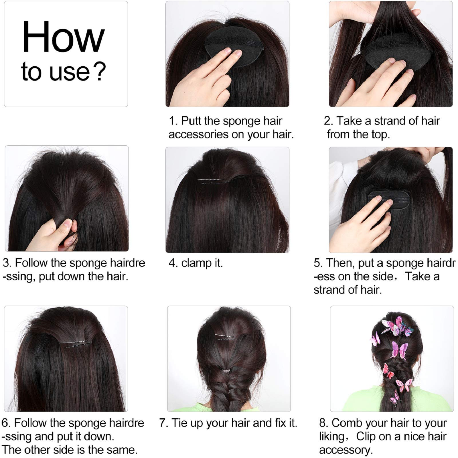 Willbond accessoires bouffant cheveux styles quotidiens faciles