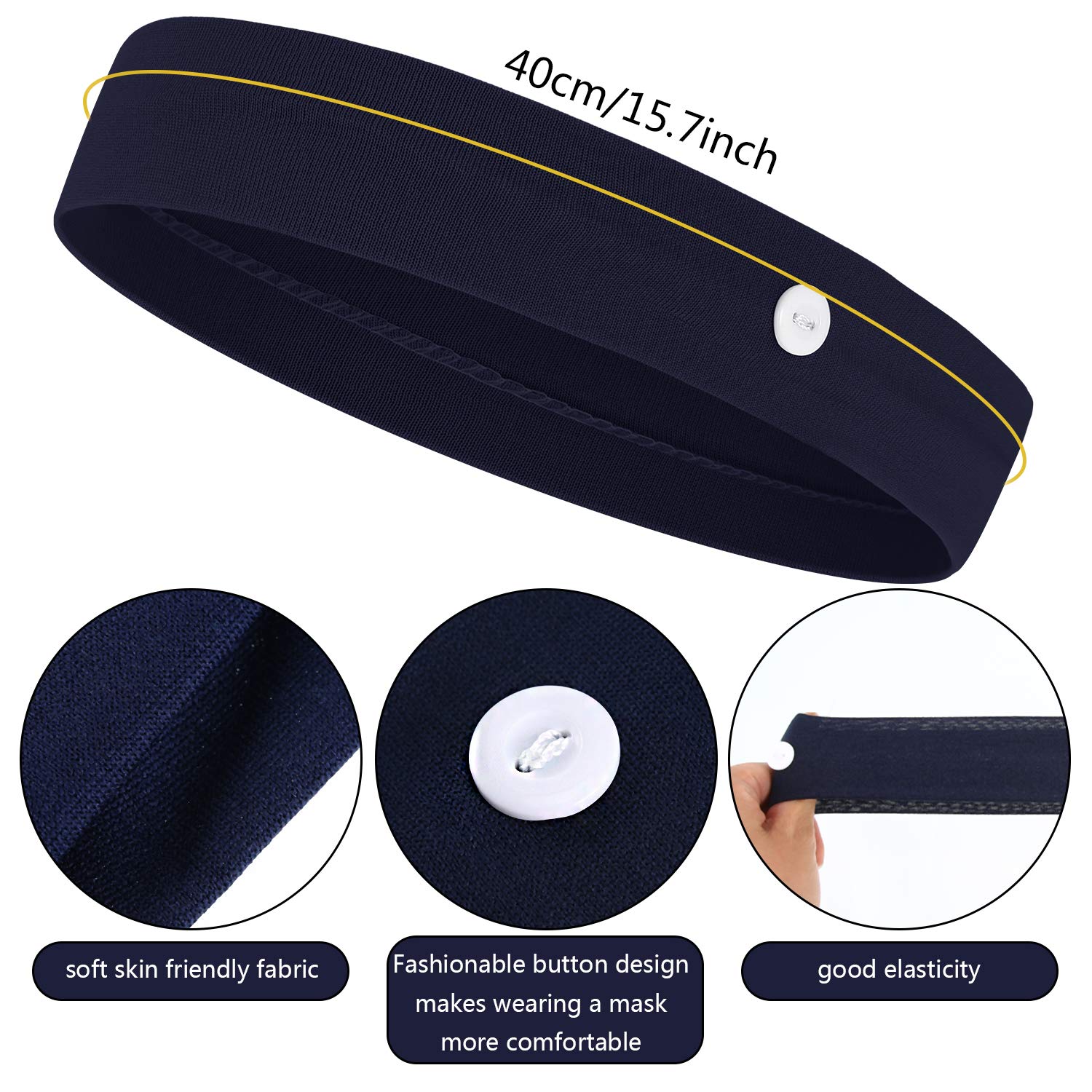Bandeau WILLBOND coloré et vif, idéal pour sport et yoga.