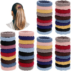 Bandes elastiques WILLBOND sans couture pour cheveux, ensemble de 60 pièces, tenue fiable.