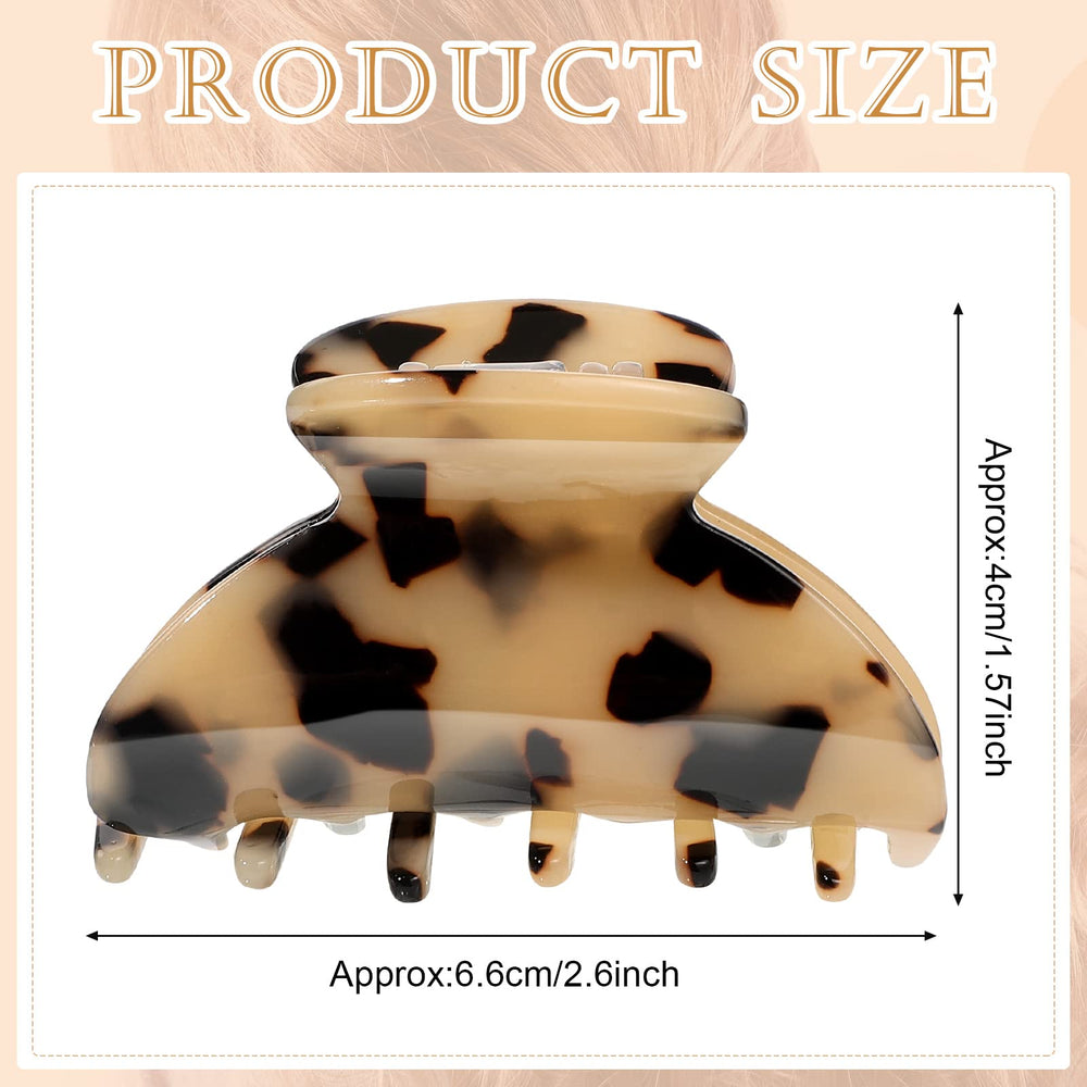 Barrette banane TORTUE WILLBOND 2,6 pouces, accessoire chic demi-queue