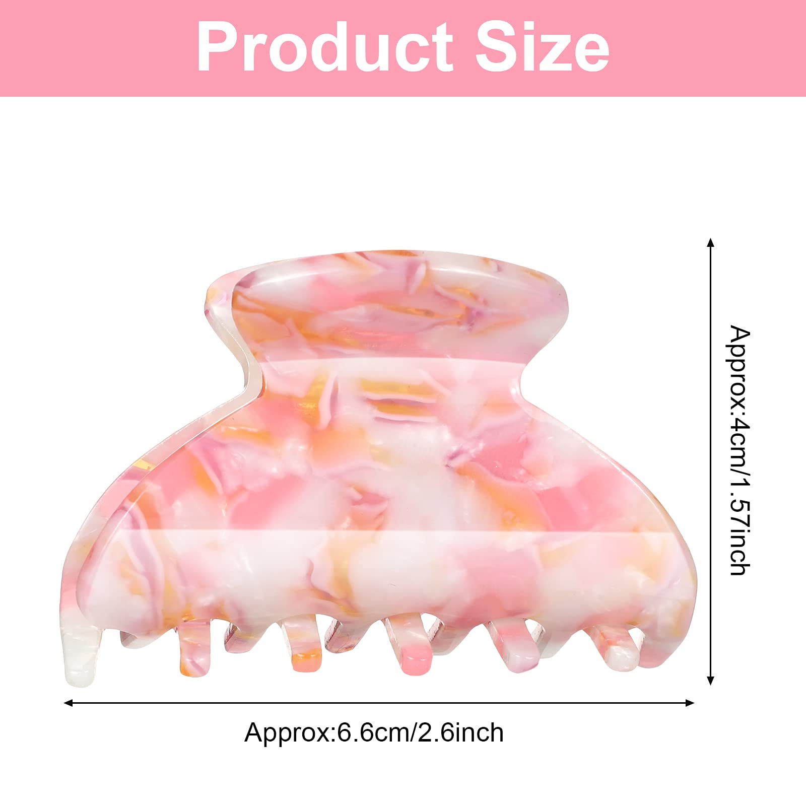 Barrette TORTUE WILLBOND 2-6 pouces, style français élégant pour demi-haut.