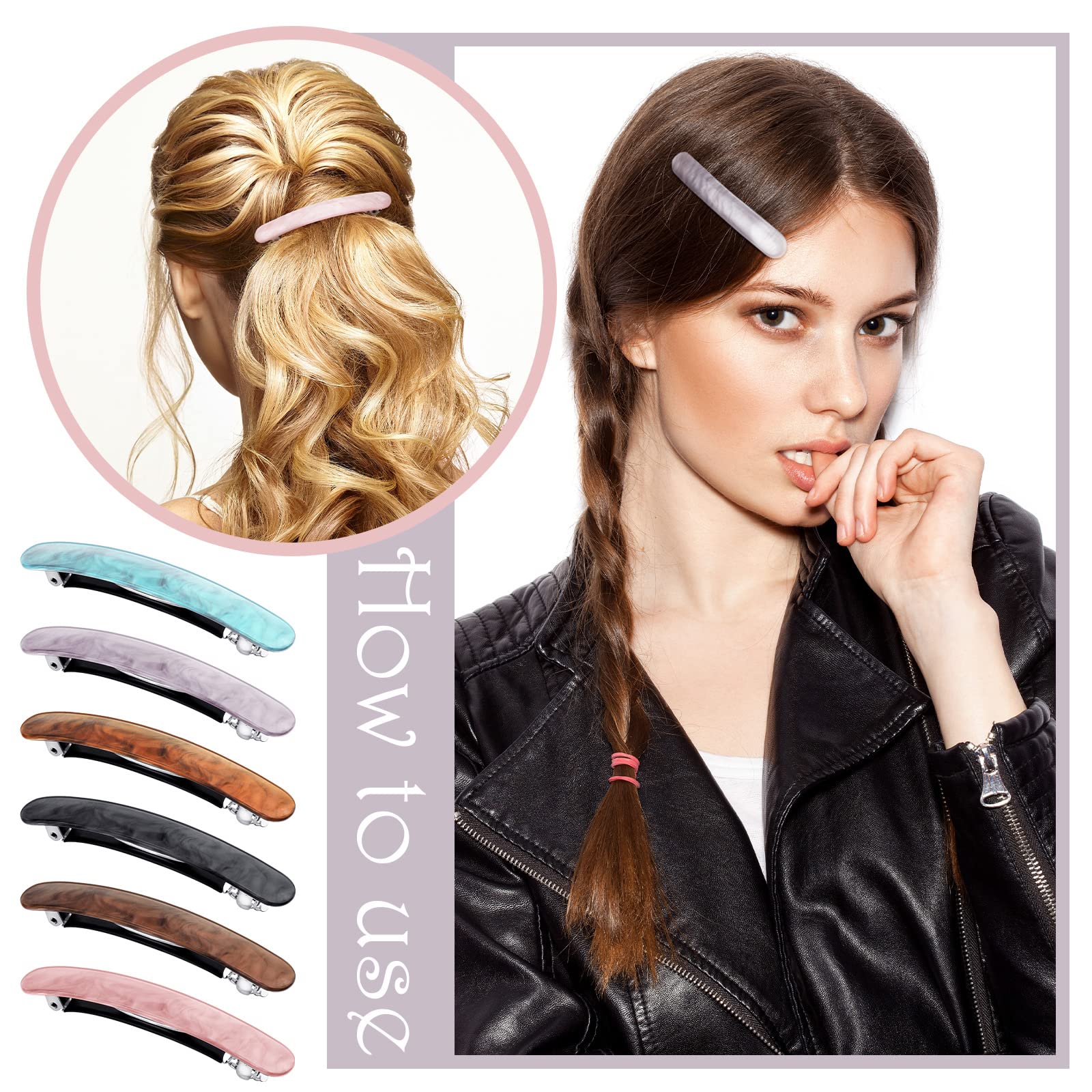 Barrette WILLBOND design cuir intégré pour un toucher doux et maintien précis.