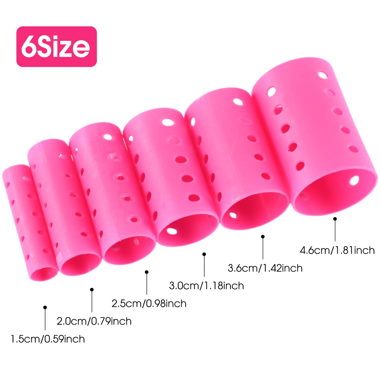 Bigoudis WILLBOND – 6 tailles de rouleaux pour styles variés