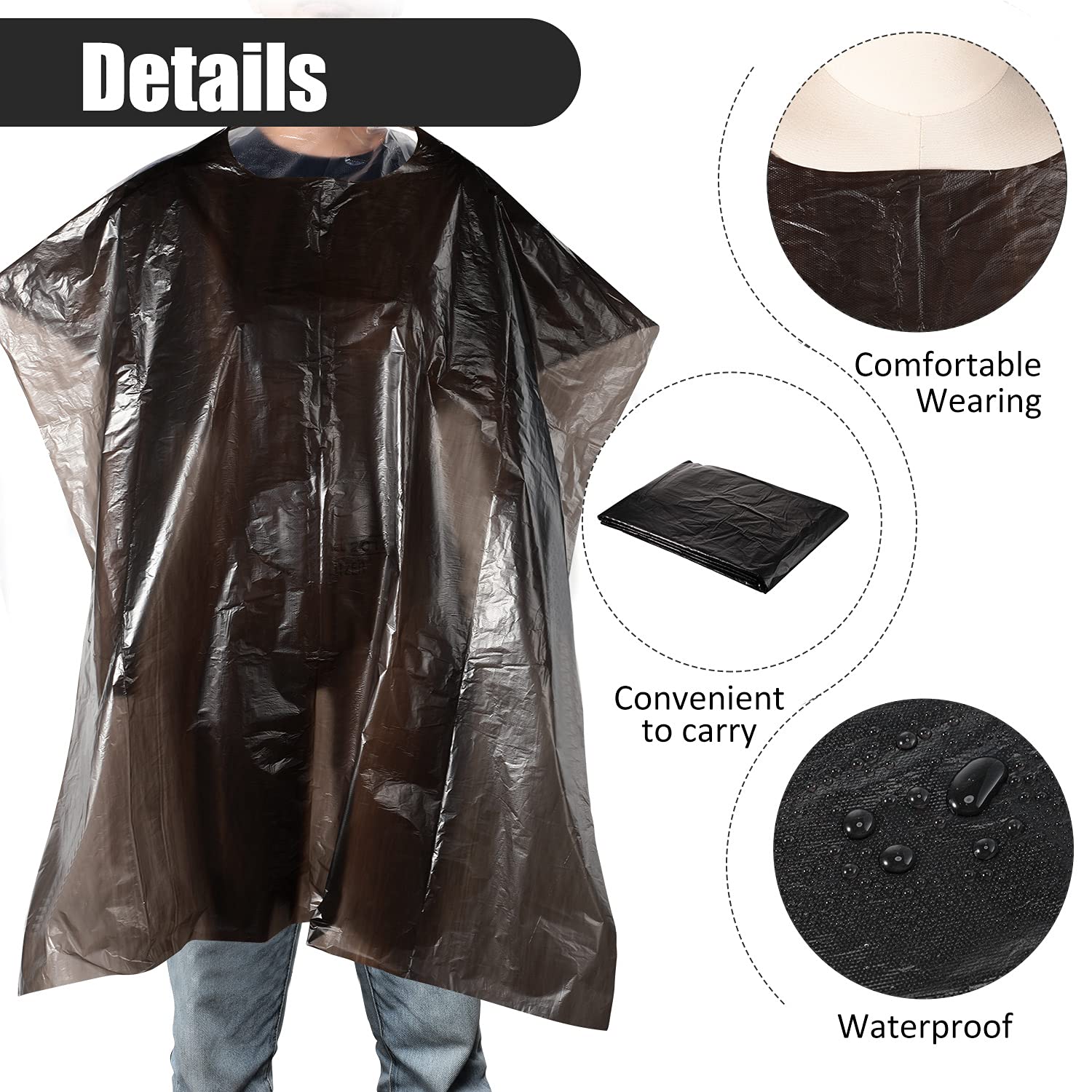 Cape-barbier WILLBOND jetable ideale pour colorations et coiffures sans lavage.