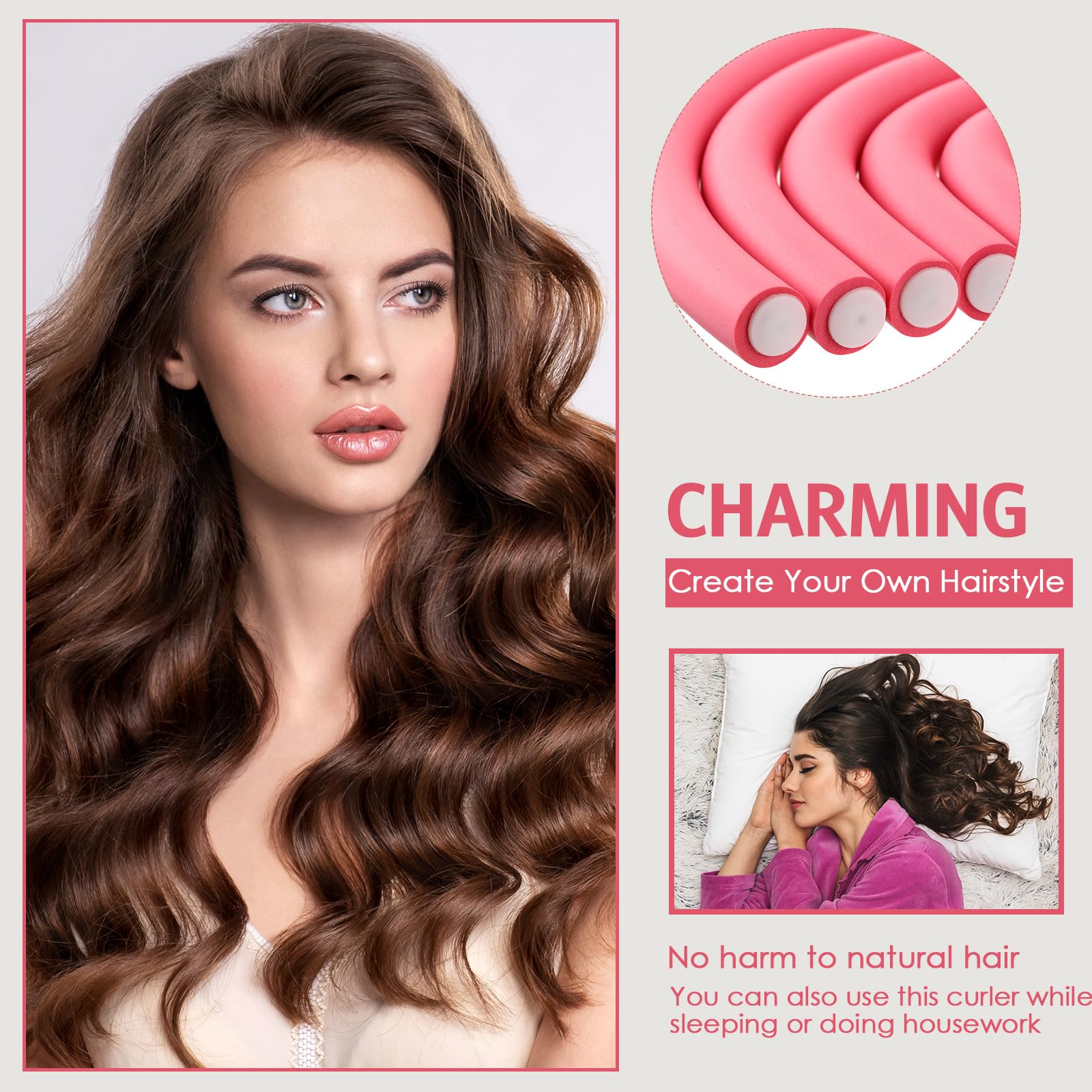 Coiffure rapide avant le coucher avec les rouleaux WILLBOND