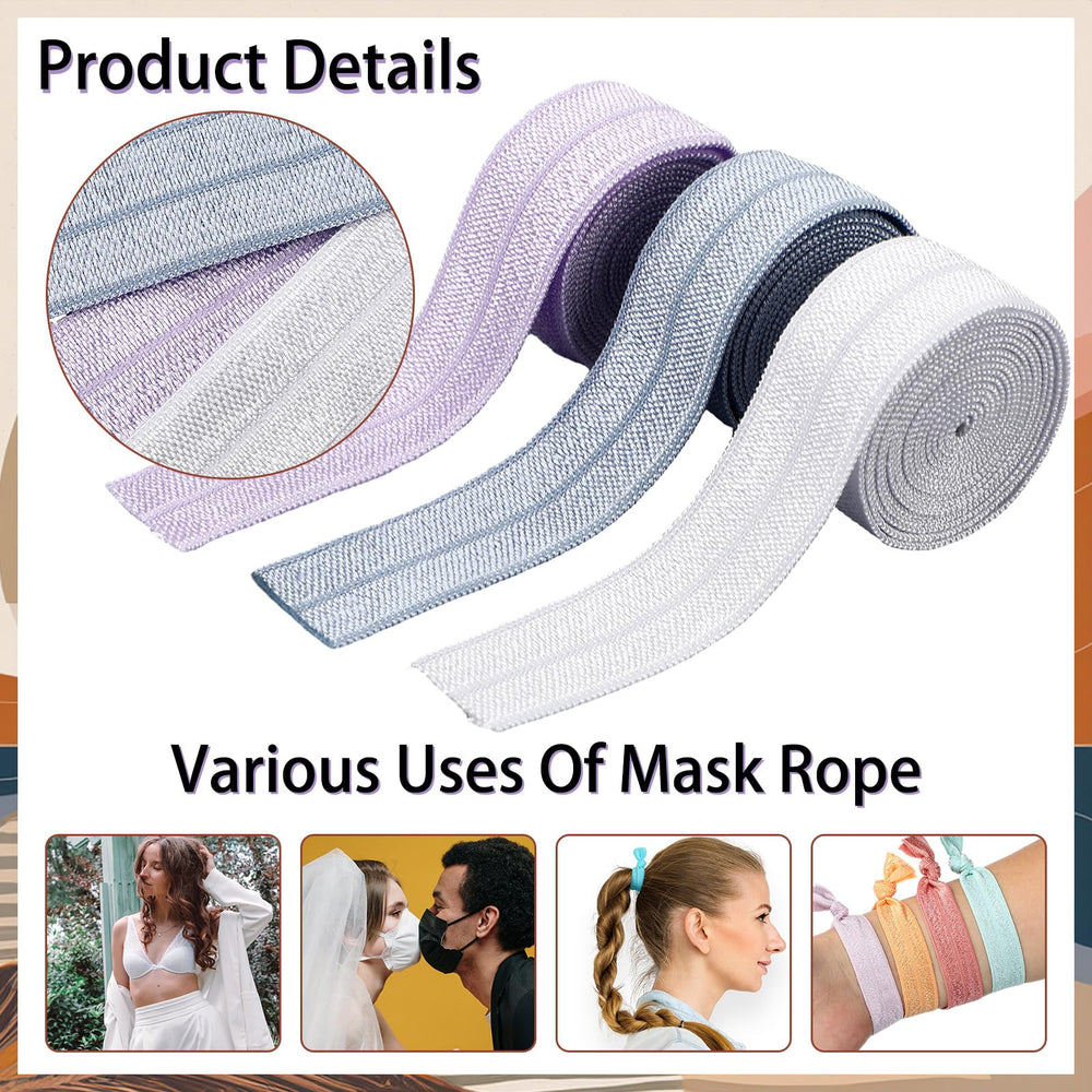 Willbond elastique-foldover double-face brillant-mat, offre deux textures pour finitions variées.