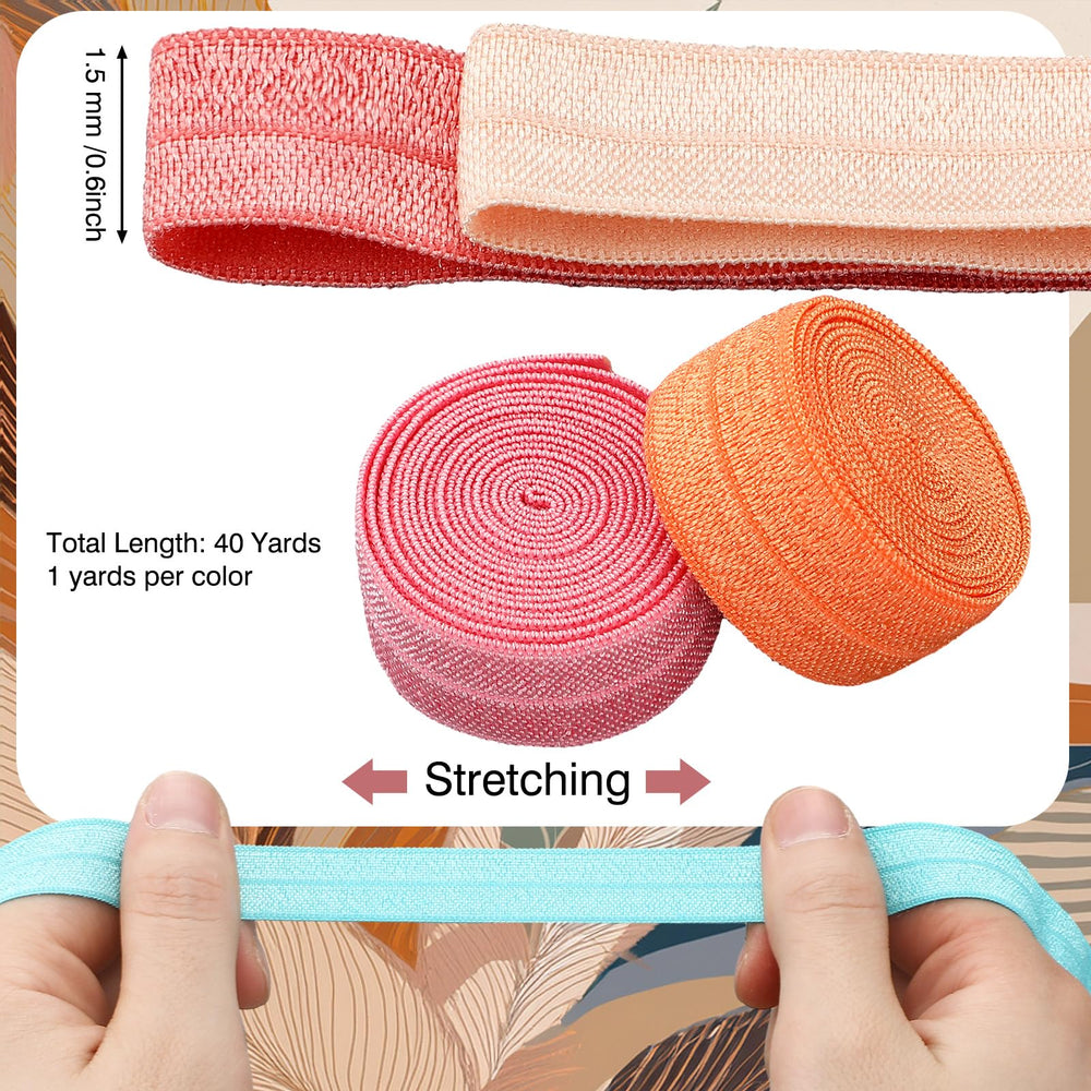 Willbond elastique-foldover usage-bijoux-habillage, parfait pour créer des accessoires personnalisés.